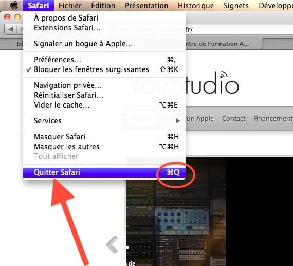 comment forcer à quitter une application sur mac