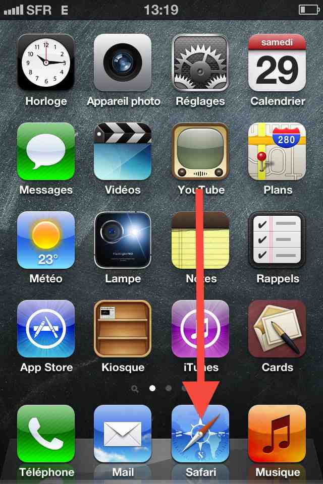 comment faire une recherche de mail sur iphone