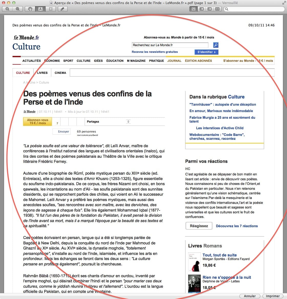 comment mettre en pdf une page web