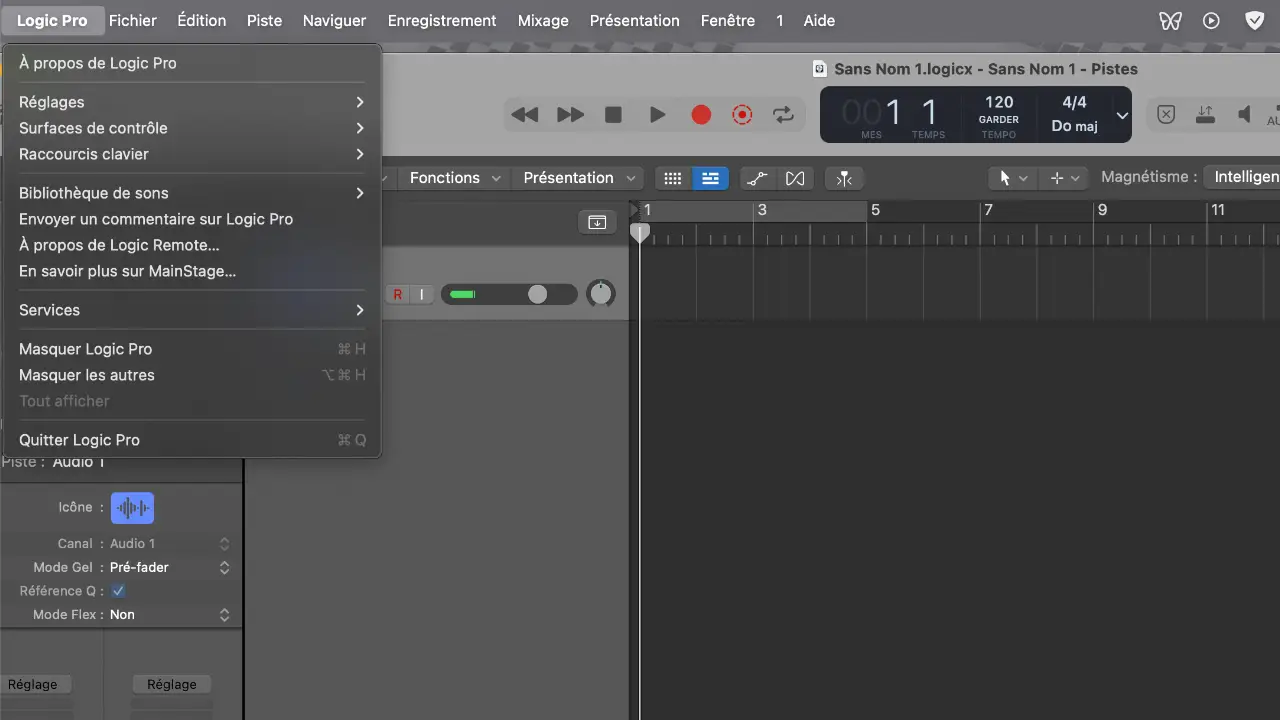 20 options à changer dans logic pro