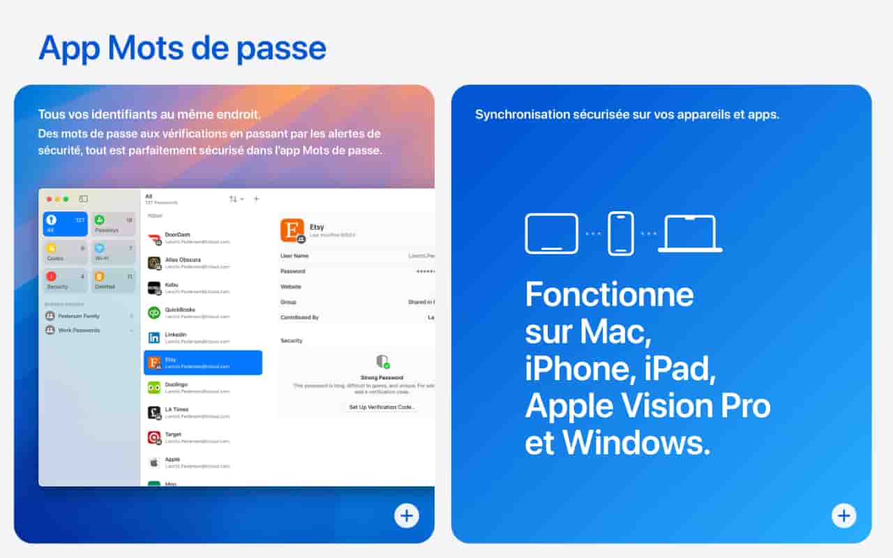 macos sequoia, la nouvelle application mots de passe