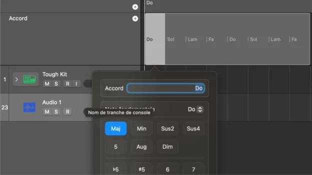 Grosse nouveauté Logic Pro 11 : la piste accord